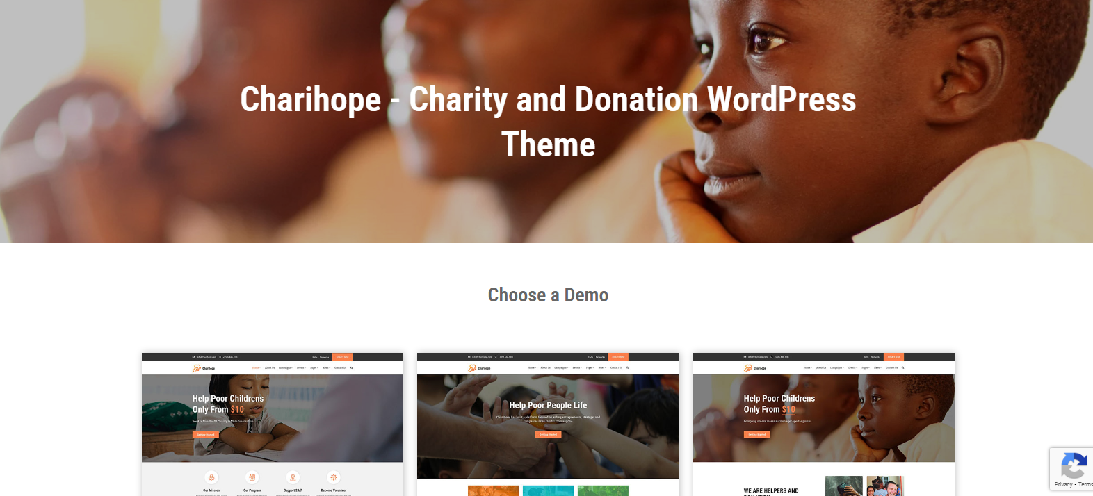 Charihope v1.1.2 - Charity and Donation WordPress Theme