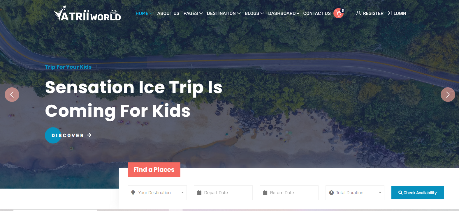 Yatriiworld - Travel and Tours Booking Template