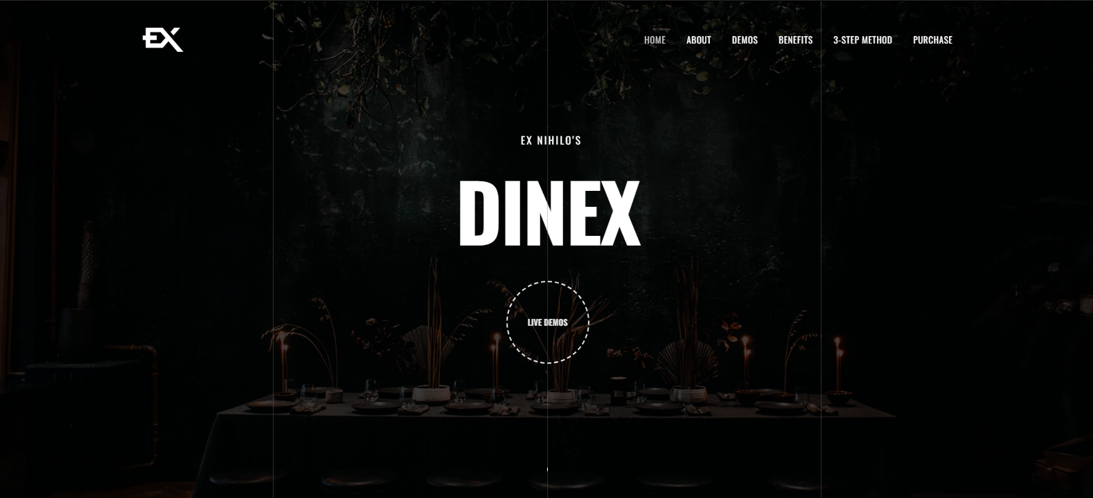 Dinex - One Page Restaurant Template