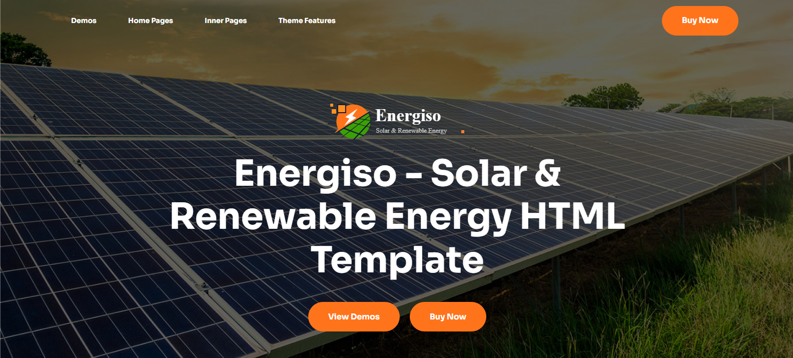 Energiso - Solar Technology & Renewable Energy HTML Template