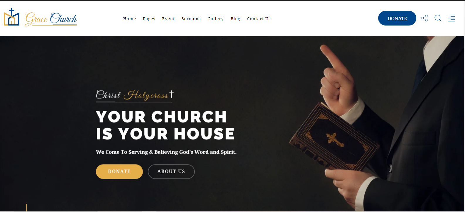 Grace Church v1.1.2 - Charity Bootstrap HTML Template