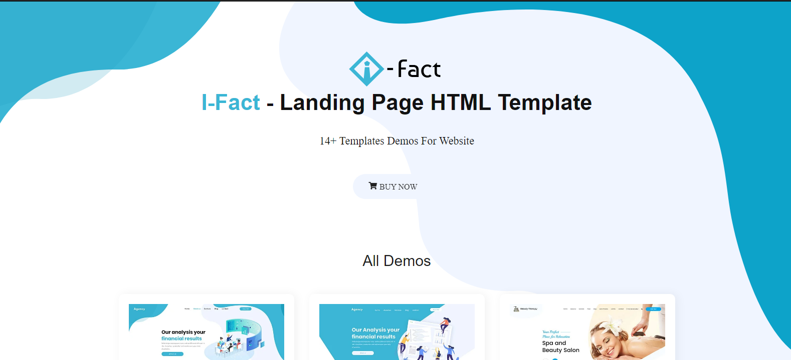 i-Fact - Landing Page HTML Template