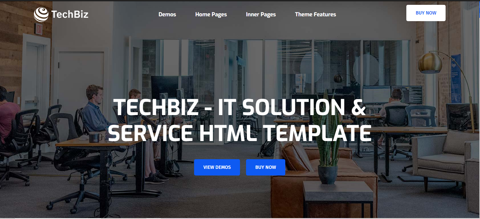 Techbiz v1.0 - IT Solution & Business Consulting Service HTML Template