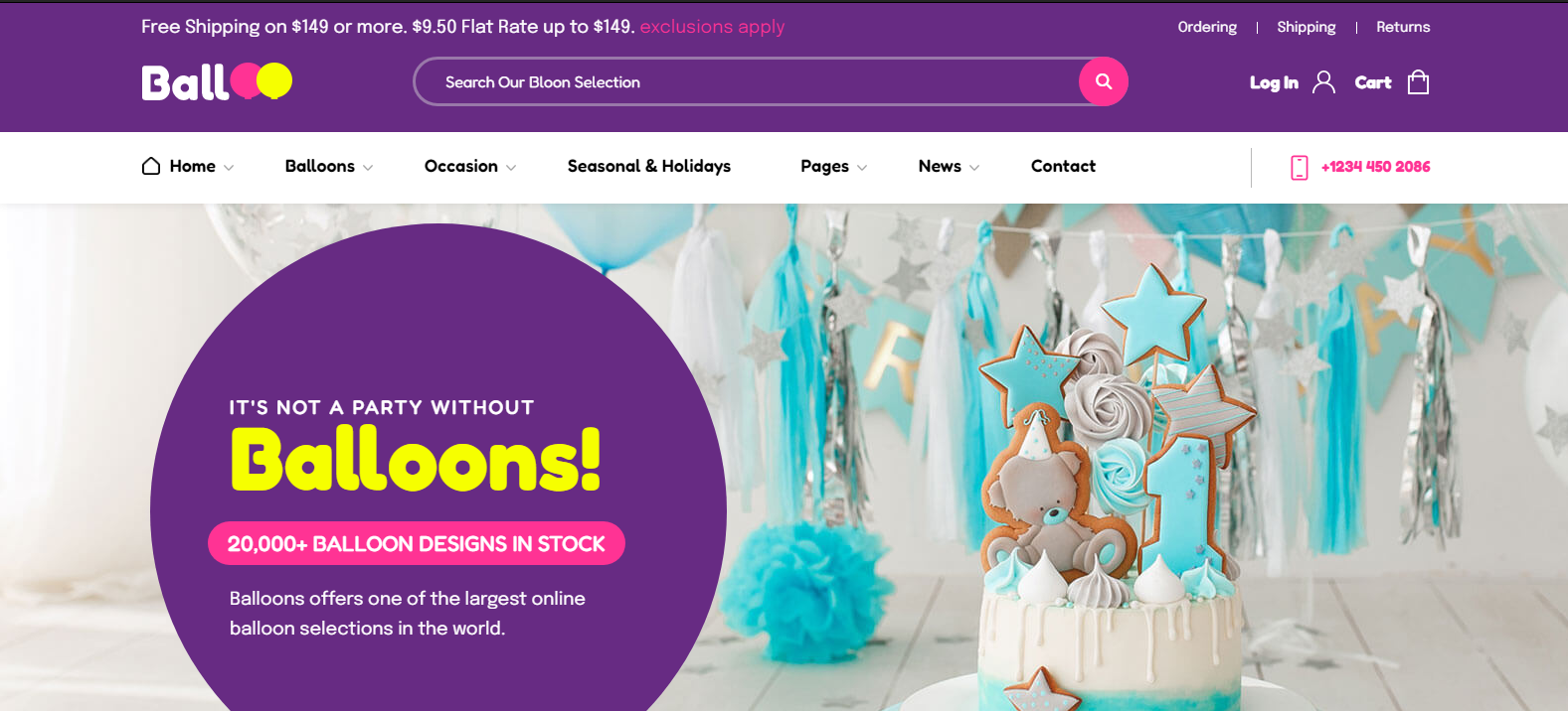 Balloo - Party Decoration and Balloon Shop HTML Template