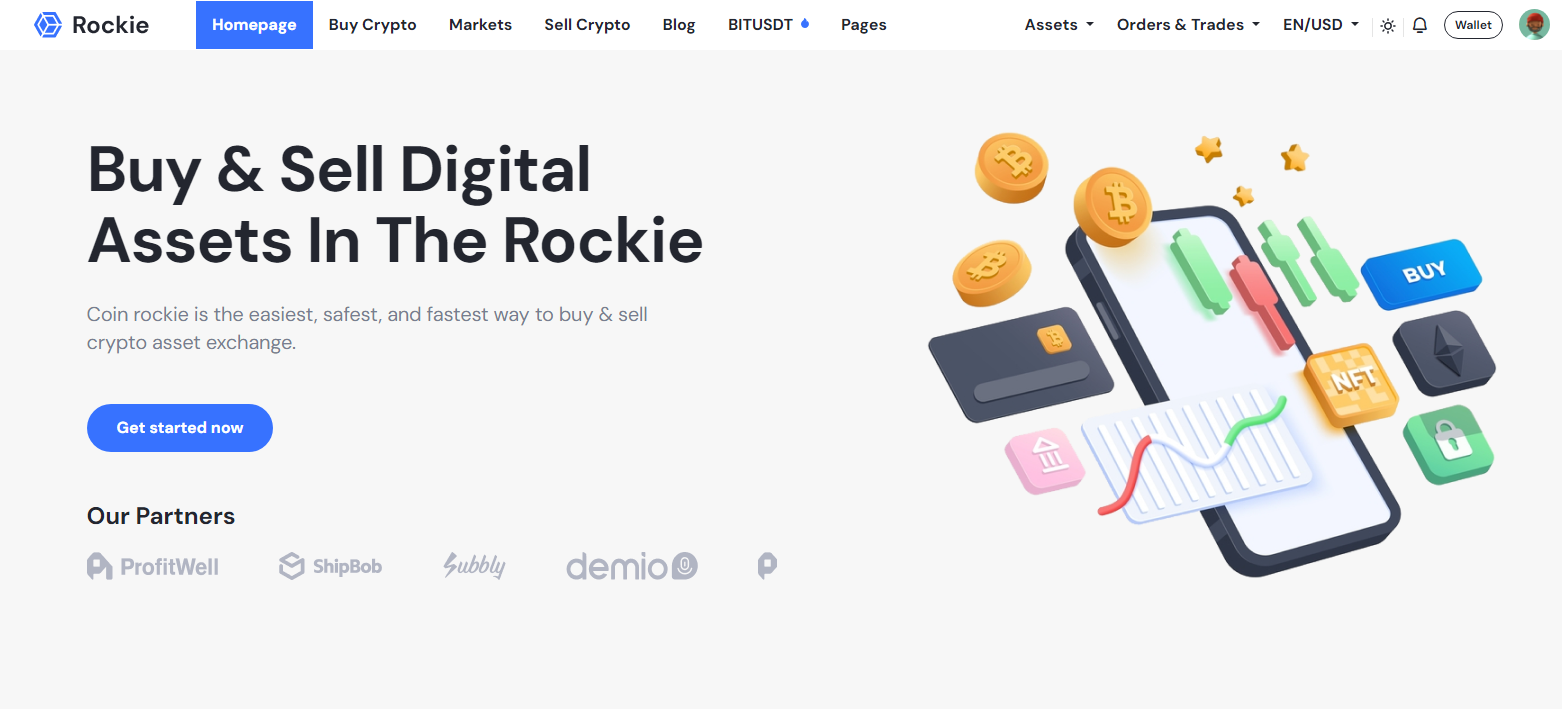 Rockie - Crypto Exchange HTML Template