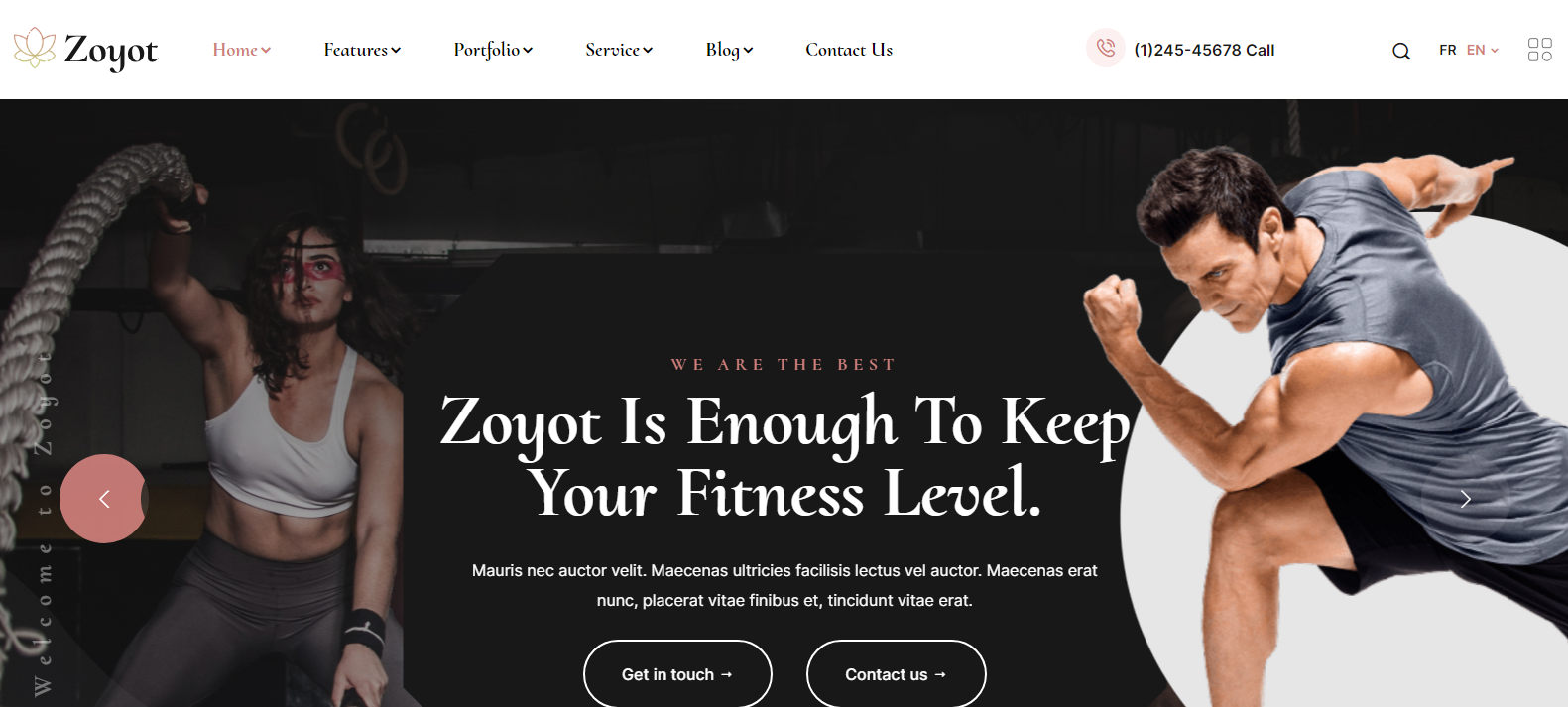 Zoyot - Sports and Fitness HTML Template