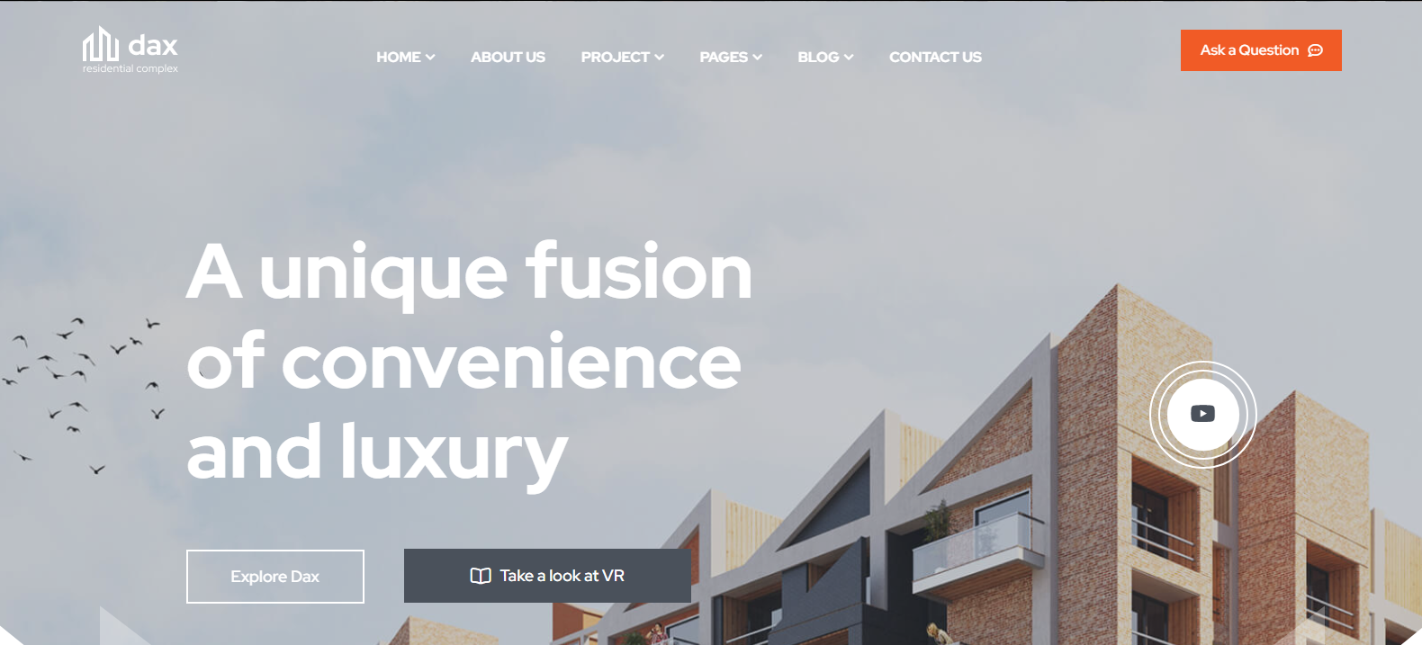 DAX - Apartment Complex Landing Page HTML Template