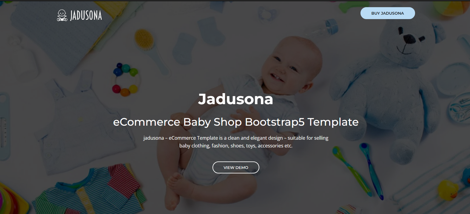 Jadusona v2.0.1 - eCommerce Baby Shop Bootstrap4 Template