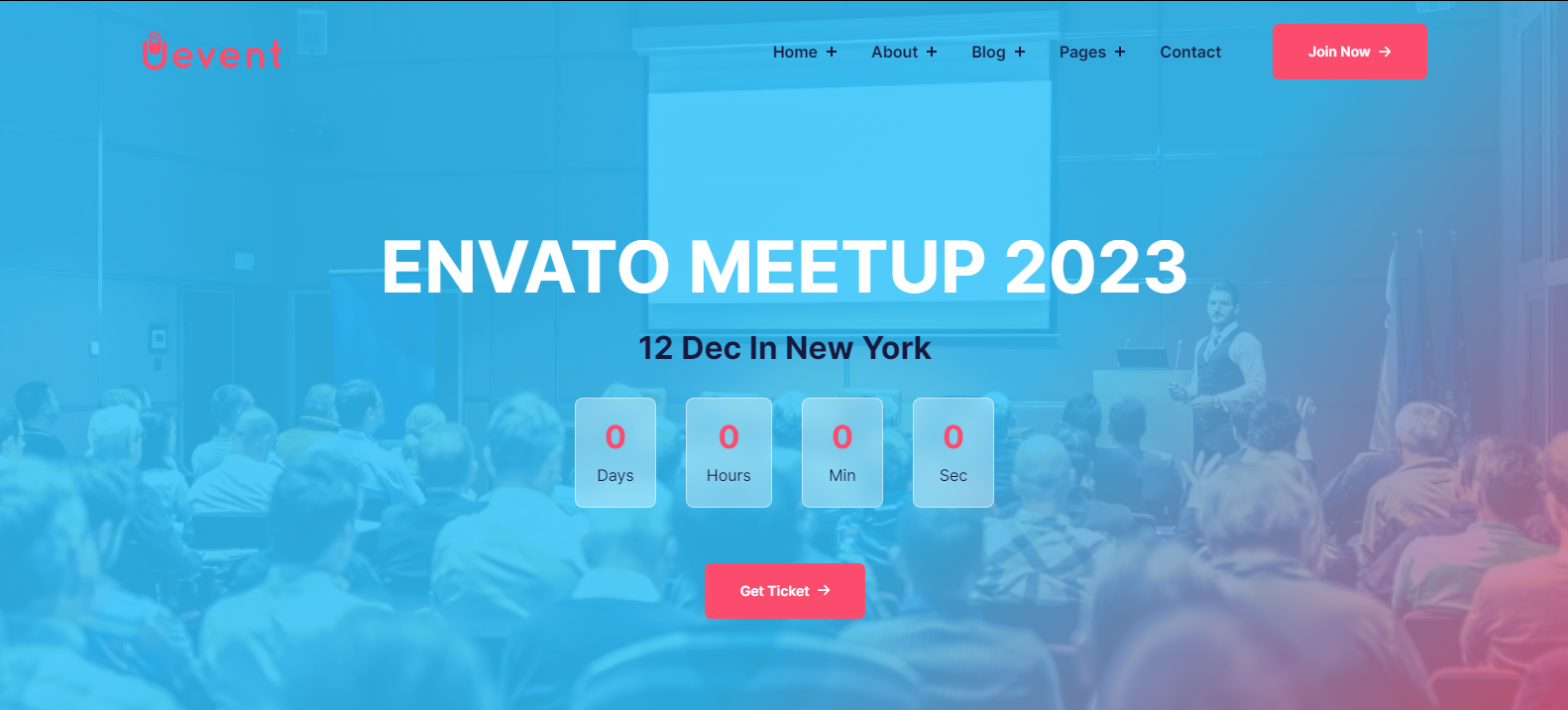 Uevent - Multipurpose Event, Conference & Meetup HTML5 Template