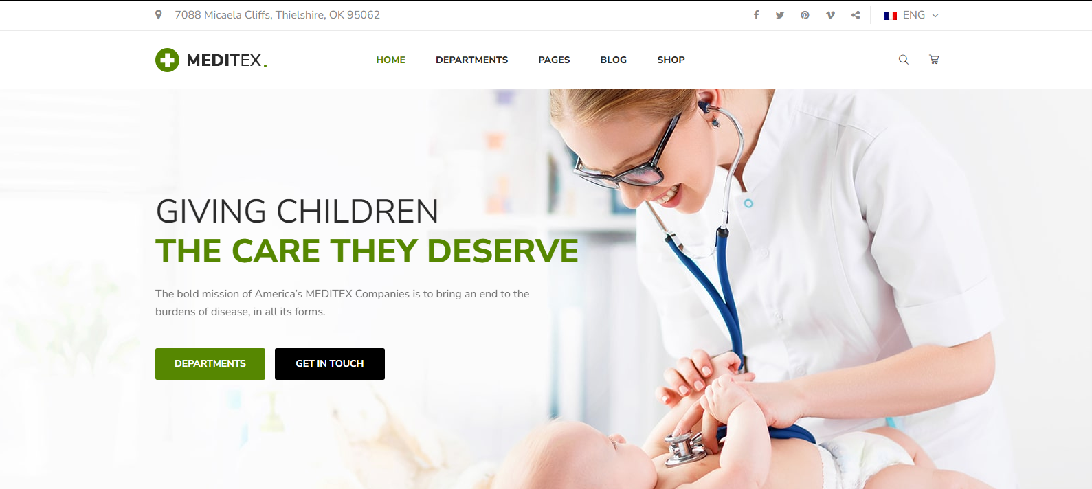 Meditex - Health and Medical HTML Template