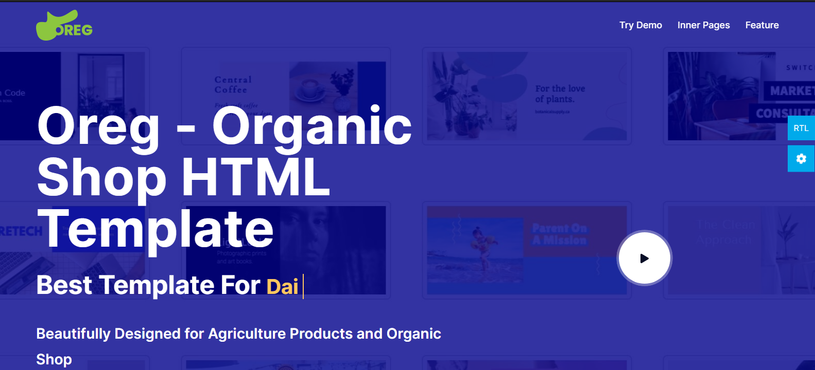 Oreg - Organic Shop HTML Template