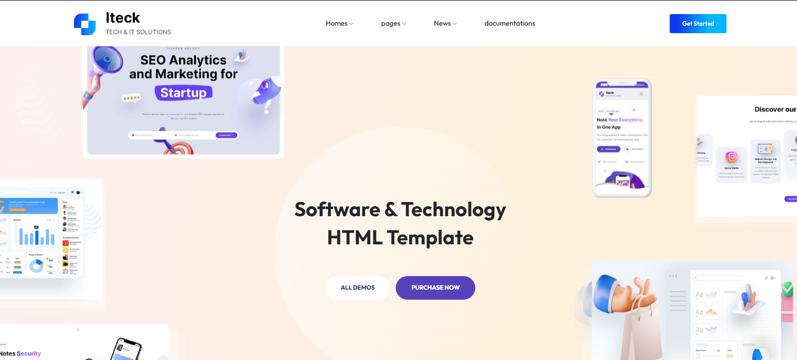 Iteck - Software & Technology HTML Template