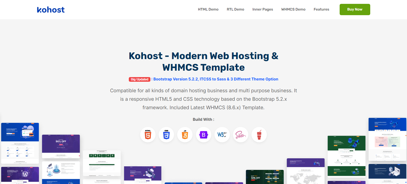 Kohost v9.0.0 - Modern Web Hosting & WHMCS Template