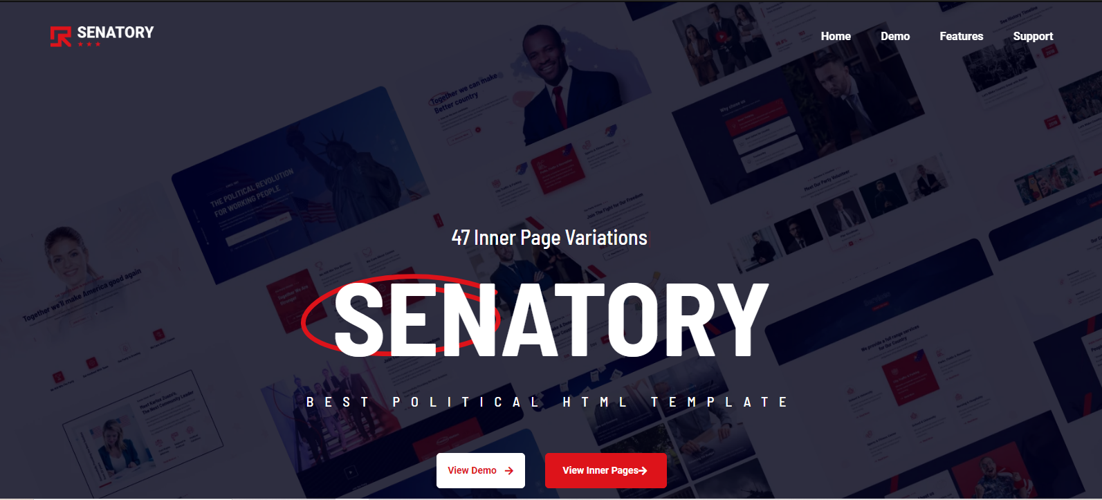 Senatory - Political Election Campaign HTML Template