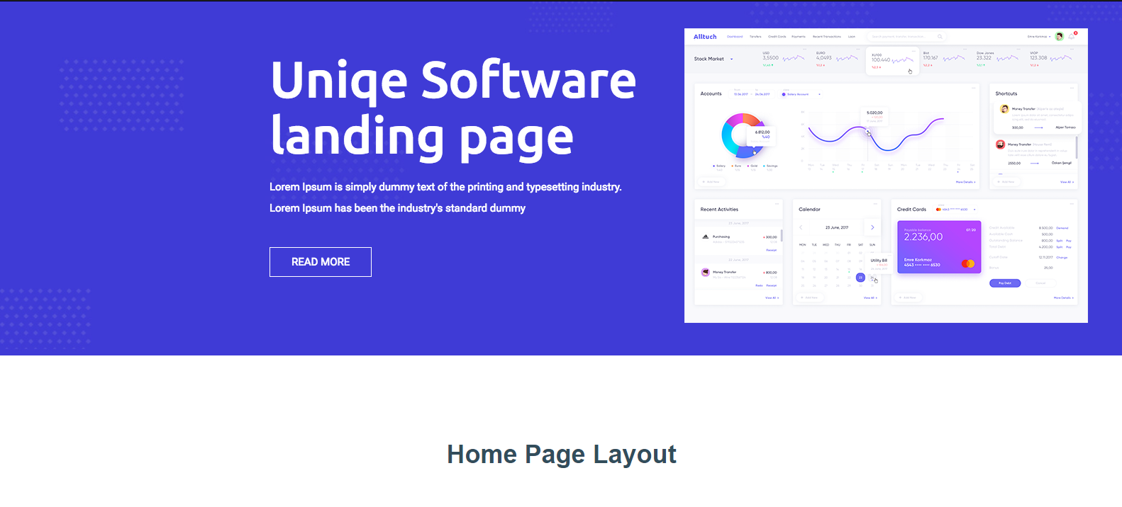 Softwareall - Software landing Page HTML And Sass Template