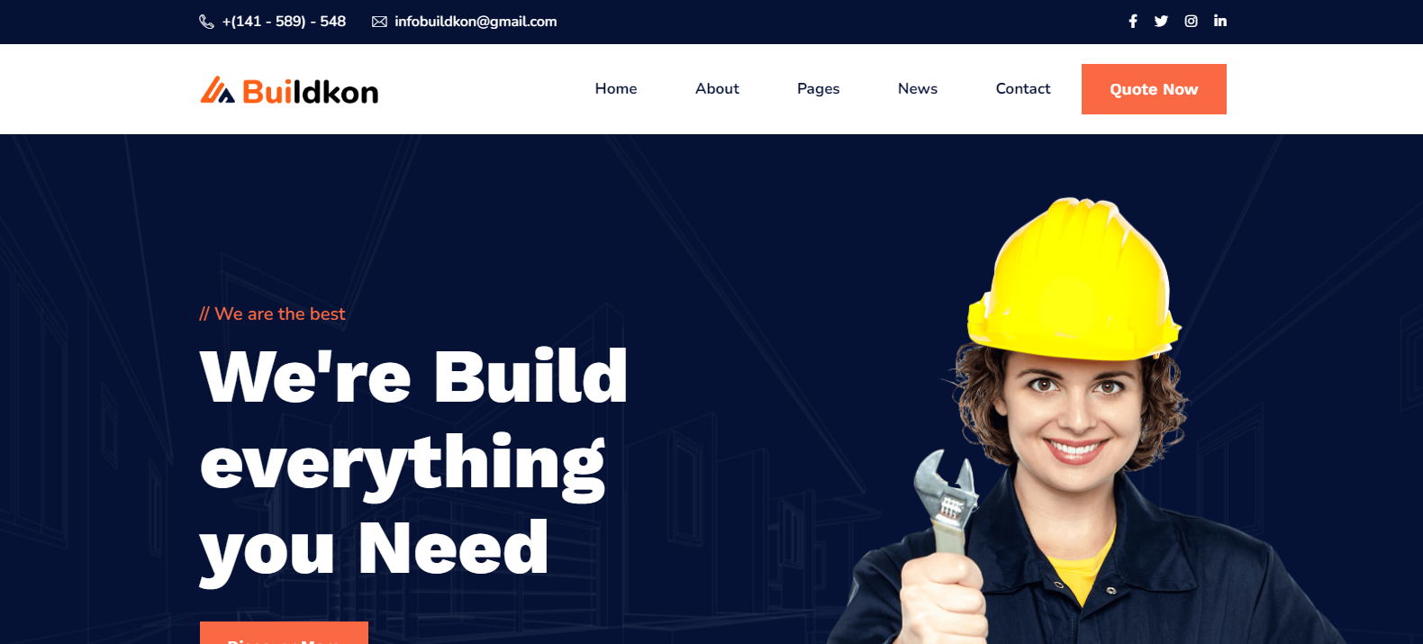 Buildkon v1.0 - Construction & Building HTML5 Template