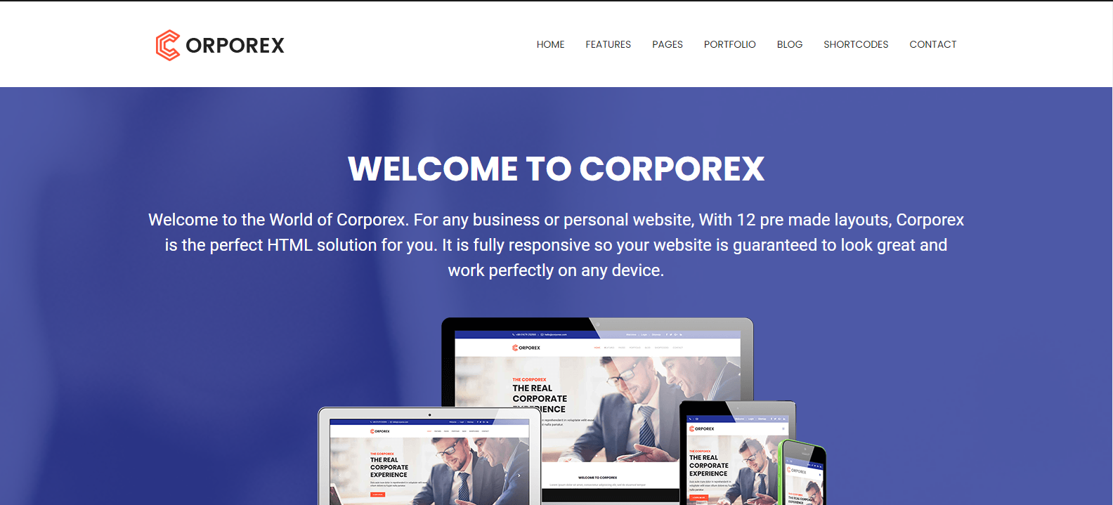 Corporex - Multipurpose Business & Corporate Bootstrap html Website Template