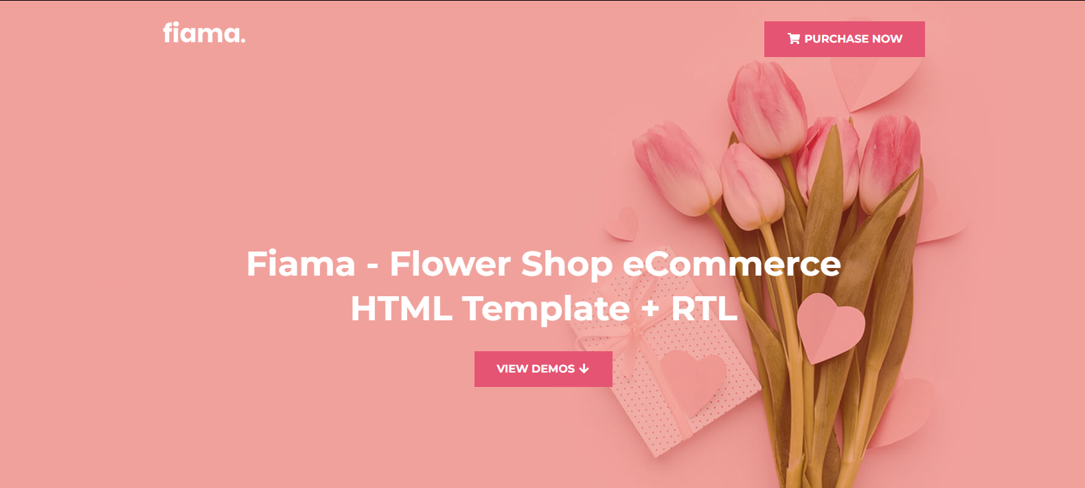 Fiama - Flower & Florist Shop eCommerce Bootstrap Template