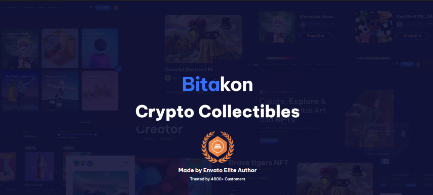 Bitakon – NFT Marketplace Angular Template