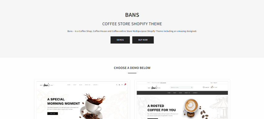 Bans v1.0.2 - Coffee Store Shopify 2.0 Theme