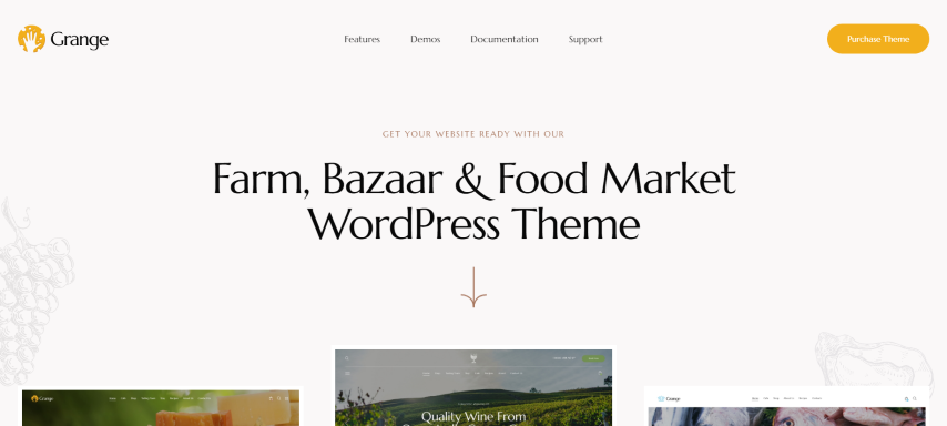 Grange v1.0 - Farm, Bazaar & Food Market WordPress Theme