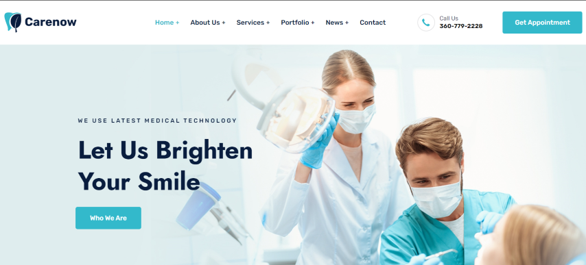 Carenow v1.0.7 – Medical & Dentist WordPress Theme