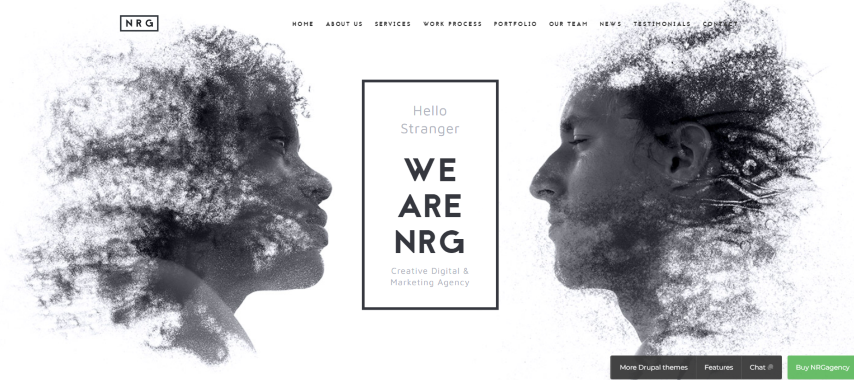 NRGagency v1.9.1 - Creative One-Page Agency Theme