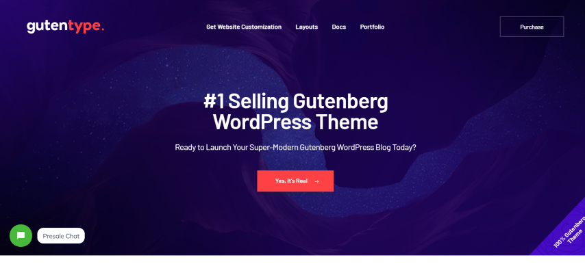 Gutentype v2.1.5 - 100% Gutenberg WordPress Theme