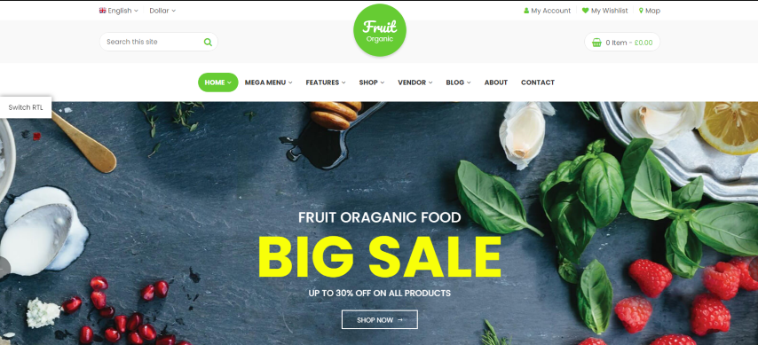 Food Fruit v6.4 - Organic Farm, Natural RTL Responsive WooCommerce WordPress Theme