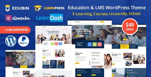 Edubin v8.13.22 - Education LMS WordPress Theme
