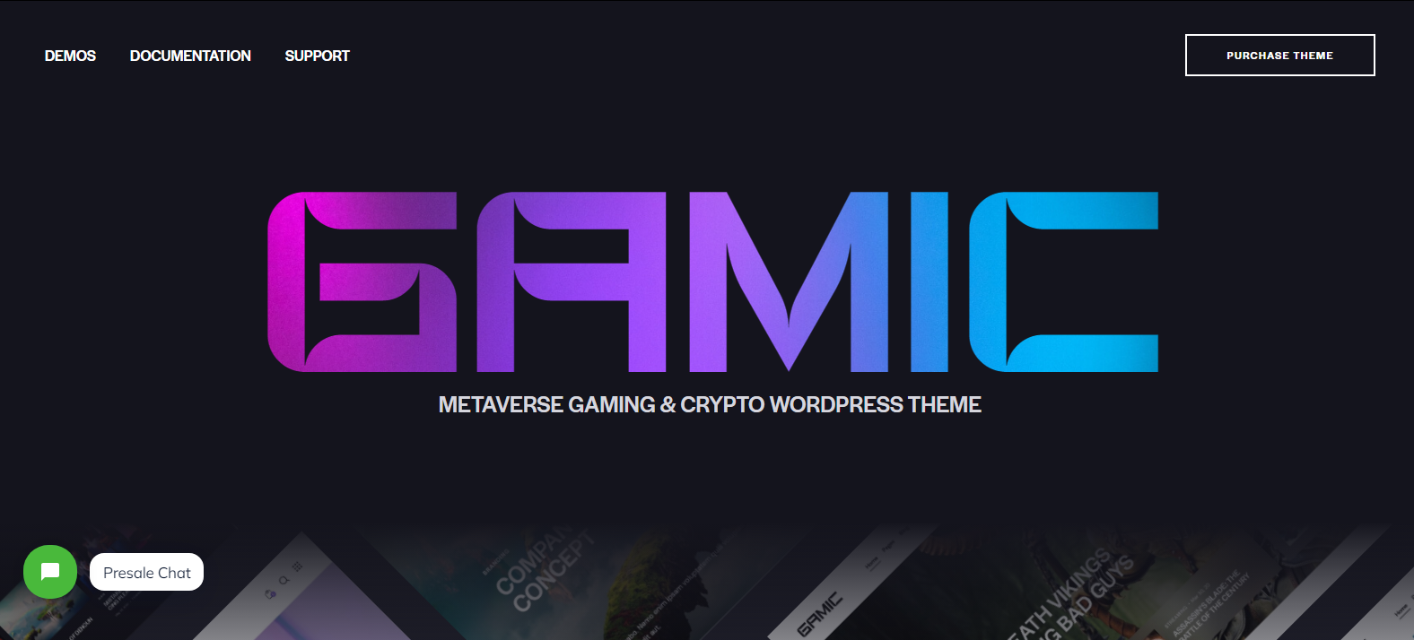 Gamic v1.0 - Metaverse Gaming & Crypto WordPress Theme