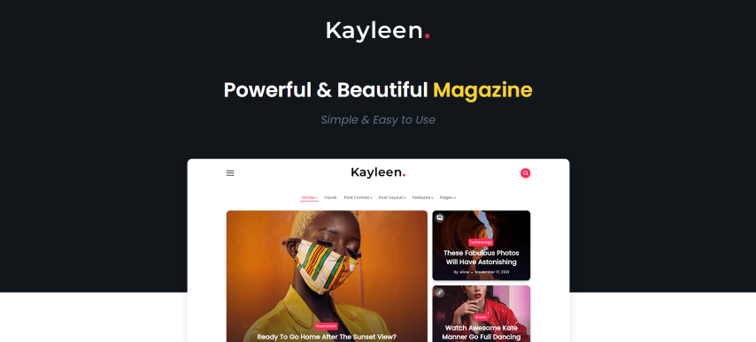 Kayleen v2.0 - Blog & Magazine WordPress Theme