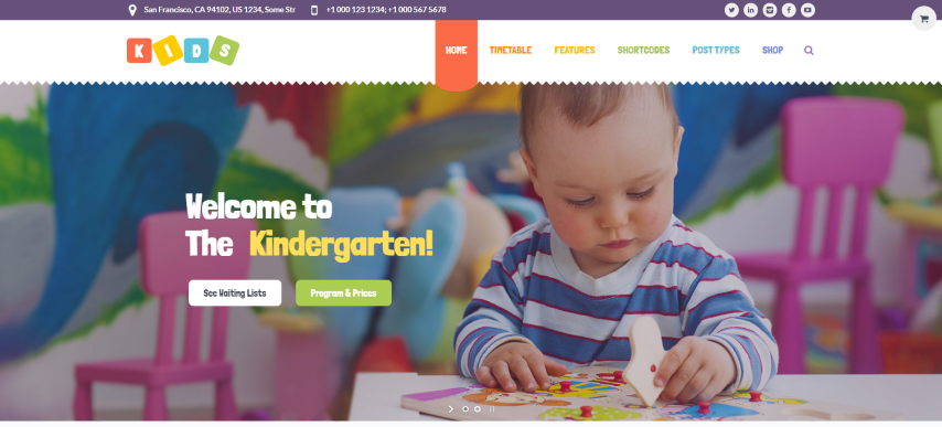 Kids v1.2.3 - Day Care & Kindergarten WordPress Theme for Children