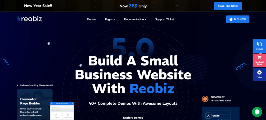 Reobiz v4.8.8 - Consulting Business WordPress Theme