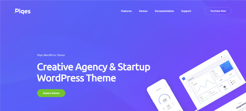 Piqes v1.0.8 - Creative Startup & Agency WordPress Theme