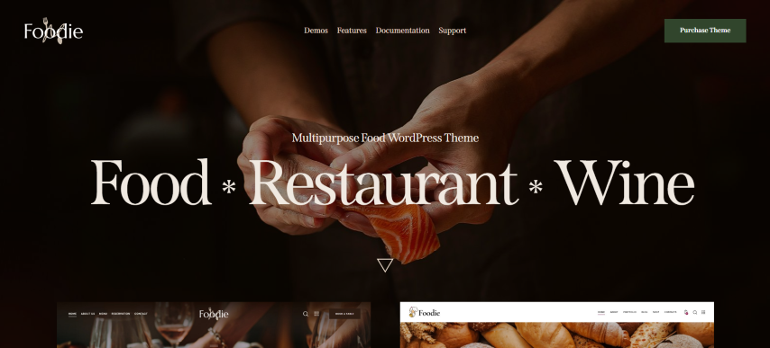 Foodie v1.0 - Food & Wine Elementor Multiskin WordPress Theme