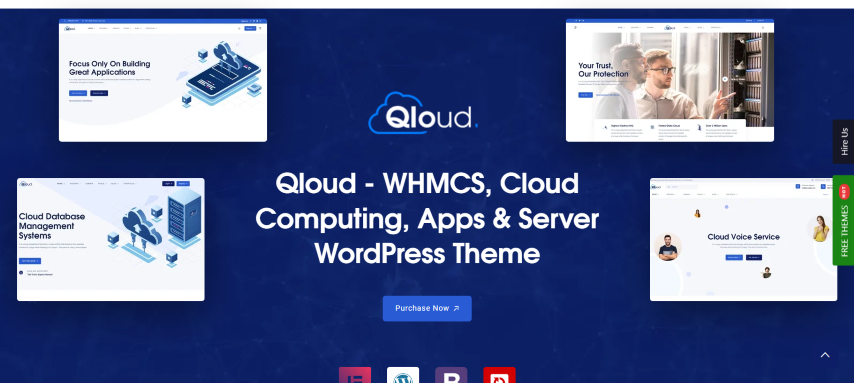 Qloud v3.0 - Cloud Computing, Apps & Server WordPress Theme