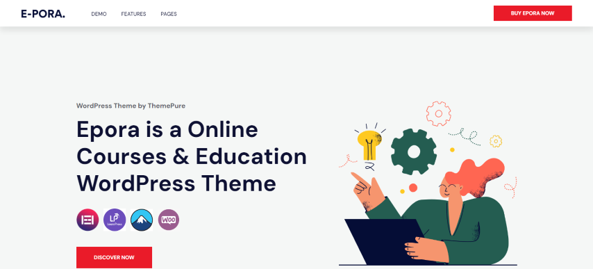 Epora v1.0.3 - Online Courses & Education WordPress Theme