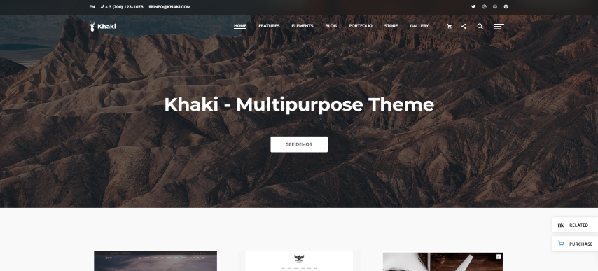 Khaki v2.0.9 - Responsive Multi-Purpose WordPress Theme